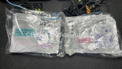 2 x Zoll AED PRO Defibrillators (Both Power Up) with 2 x 3 Lead ECG Leads, 2 x Batteries and 3 x Electrode Packs (1 In Date, 2 Expired) in Carry Cases - 5