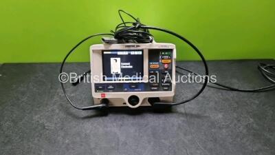 Physio Control Medtronic Lifepak 20e Defibrillator / Monitor *Mfd 2017* Ref 99507-000095 PN 3202487-361 (Powers Up Missing Door) Including Pacer, ECG and Printer Options with Paddle Lead and 3 Lead ECG Lead *SN 45540970*