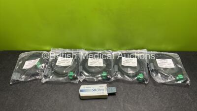 Job Lot Including 5 x Philips Efficia 989803197111 Paddle Leads and 1 x Agilent M3725A Test Load