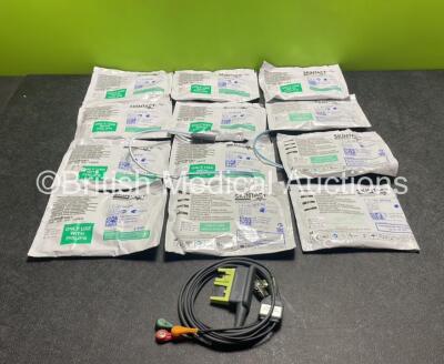 Job Lot Including 12 x Skintact Electrode Packs *3 in Date, 9 Expired* and 1 x Zoll ECG Lead