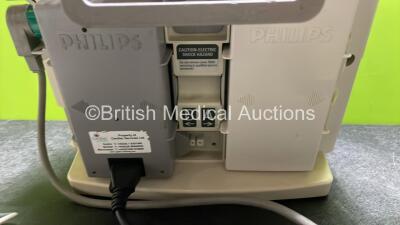 Philips Heartstart MRx Defibrillator with External Hard Paddles (Powers Up) Including Pacer, SpO2, ECG and Printer Options with Philips M3539A Module, Philips M3538A Battery, Philips M3725A Test Load, 3 Lead ECG Lead, Paddle Lead and SpO2 Sensor - 8