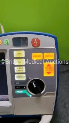 Zoll R Series Plus Defibrillator / Monitor (Powers Up) Including Pacer, ECG and Printer Options with 3 Lead ECG Lead and Paddle Lead - 3