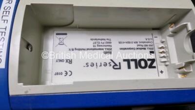 Zoll R Series Plus Defibrillator / Monitor (Powers Up) Including Pacer, ECG and Printer Options with 3 Lead ECG Lead and Paddle Lead - 5