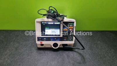 Physio Control Medtronic Lifepak 20e Defibrillator / Monitor *Mfd 2017* Ref 99507-000095 PN 3202487-361 (Powers Up Missing Door) Including Pacer, ECG and Printer Options with Paddle Lead and 3 Lead ECG Lead *SN 45485888*