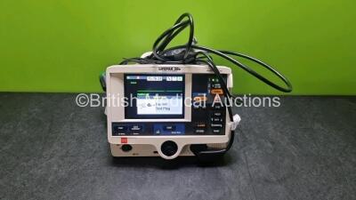 Physio Control Medtronic Lifepak 20e Defibrillator / Monitor *Mfd 2017* Ref 99507-000095 PN 3202487-361 (Powers Up Missing Door) Including Pacer, ECG and Printer Options with Paddle Lead and 3 Lead ECG Lead *SN 45552115*