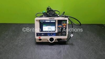 Physio Control Medtronic Lifepak 20e Defibrillator / Monitor *Mfd 2017* Ref 99507-000095 PN 3202487-361 (Powers Up Missing Door) Including Pacer, ECG and Printer Options with Paddle Lead and 3 Lead ECG Lead *SN 4555102*