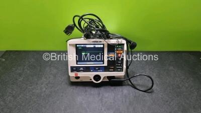 Physio Control Medtronic Lifepak 20e Defibrillator / Monitor *Mfd 2017* Ref 99507-000095 PN 3202487-361 (Powers Up Missing Door) Including Pacer, ECG and Printer Options with Paddle Lead and 3 Lead ECG Lead *SN 45552040*