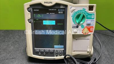 Philips Heartstart MRx Defibrillator with External Hard Paddle Dock (Powers Up) Including Pacer, ECG and Printer Options with Philips M3539A Module, Philips M3538A Battery, Philips M3725A Test Load and Paddle Lead - 2