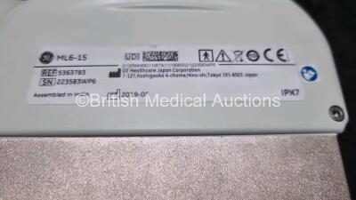 GE ML6-15 Ref 5363783 Ultrasound Transducer / Probe *Mfd 2019* (Untested) - 5