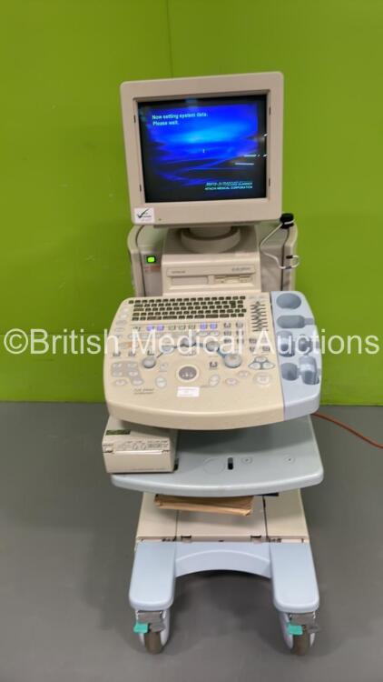 Hitachi EUB-5500 Ultrasound Scanner *S/N SE17747439* with Sony UP-890MD Video Graphic Printer (Powers Up) ***IR435***