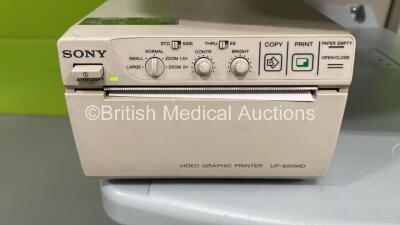 Hitachi EUB-5500 Ultrasound Scanner *S/N SE17747439* with Sony UP-890MD Video Graphic Printer (Powers Up) ***IR435*** - 3