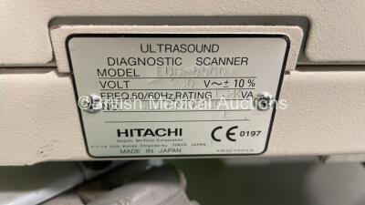 Hitachi EUB-5500 Ultrasound Scanner *S/N SE17747439* with Sony UP-890MD Video Graphic Printer (Powers Up) ***IR435*** - 6