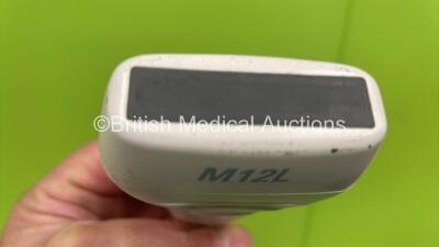 GE Logiq 9 Ultrasound Scanner Model 5177000-2 *S/N 93474US5* **Mfd 04/2008** Software Version R7.0.5 with 5 x Transducers / Probes ( i12L Ref 2264882 *Mfd 01/2008* / M12L Ref 2294512 *Mfd 12/2006* Cable Damaged - See Photo / 4C Ref 24013659 *Mfd 04/2011* - 11