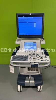 GE Logiq E9 Flat Screen Ultrasound Scanner Model 5205000-4 *S/N 97343US8* **Mfd 12/2009** Software Version R3.1.3 with Sony UP-D897 Digital Graphic Printer (Powers Up) ***IR440***