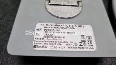 Sonosite Micromaxx ICT/8-5 MHz Ref P04538-16A Ultrasound Transducer / Probe *Mfd - 2014* (Untested) - 5