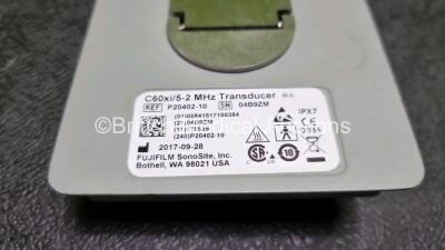 Sonosite C60xi/5-2 MHz Ref P20402-10 Ultrasound Transducer / Probe *Mfd - 2017* (Untested) - 4