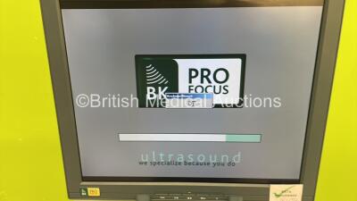 BK Medical Pro Focus Flat Screen Ultrasound Scanner *S/N 1877744* (Powers Up) ***IR434*** - 4