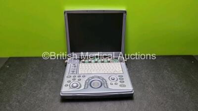 GE Logiq e REF 5199704 Portable Ultrasound Scanner *HDD Removed* (Untested Due to No Power Supply, Missing Casing - See Photos)