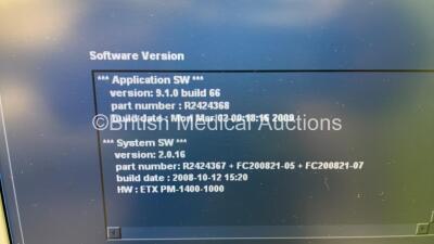 GE Vivid i Portable Ultrasound Scanner *S/N 004156VI* **Mfd 2008** Application Software Version 9.1.0 Build 66 System Software Version 2.0.16 with 3 x Transducers / Probes (3S-RS Ref 2355686 *Mfd 04/2008* / 6S-RS Ref 47236956 *Mfd 09/2009* and 10S-RS Ref - 9