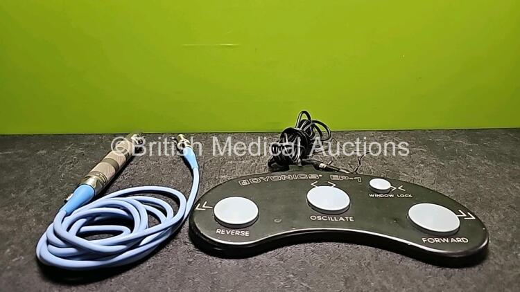 Mixed Lot Including 1 x Smith & Nephew Dyonics Power REF 7205354 Shaver Handpiece and 1 x Dyonics EP-1 Ref 7205399 FootSwitch *SN TP22566 / TZ02490*