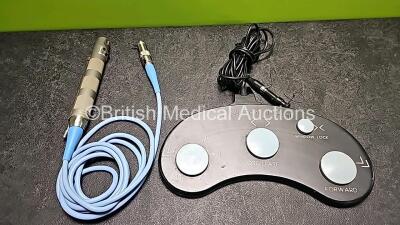 Mixed Lot Including 1 x Smith & Nephew Dyonics Power REF 7205354 Shaver Handpiece and 1 x Dyonics EP-1 Ref 7205399 FootSwitch *SN TP22566 / TZ02490* - 2