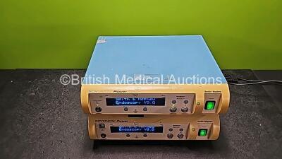 2 x Smith & Nephew Endoscopy V3.0 Dyonics Power Control Units (Both Power Up) *SN WA09724 / XT550* - 2