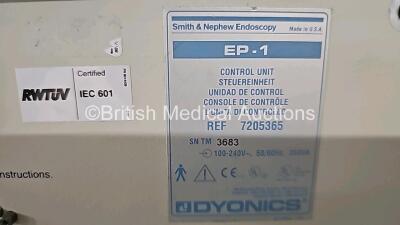 1 x Smith & Nephew Endoscopy V3.0 Dyonics Power Control Unit and 1 x Smith & Nephew Endoscopy V2.0 Dyonics EP-1 Unit (Both Power Up) *SN TM3683 / NA* - 7