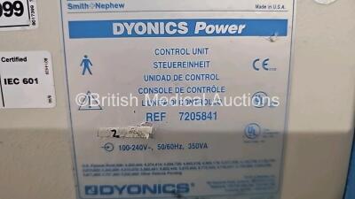 1 x Smith & Nephew Endoscopy V3.0 Dyonics Power Control Unit and 1 x Smith & Nephew Endoscopy V2.0 Dyonics EP-1 Unit (Both Power Up) *SN TM3683 / NA* - 8