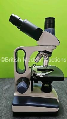 1 x Swift Trinocular Compound Lab Microscope (No Power) with 2 x WF25X Eyepieces and 4 x Optics Including 40/0.65, 10/0.25, 100/1.25 Oil and 4/0.10 *SN 1800547* - 6