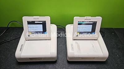 2 x Philips Avalon FM30 Fetal Monitors *Mfd 2019* (Both Power Up) - 2