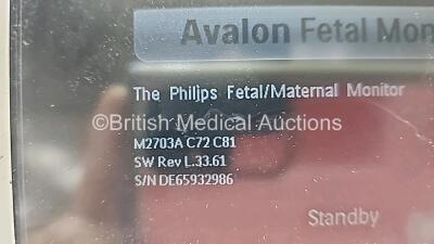 2 x Philips Avalon FM30 Fetal Monitors *Mfd 2019* (Both Power Up) - 6