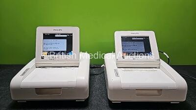 2 x Philips Avalon FM30 Fetal Monitors *Mfd 2019* (Both Power Up)