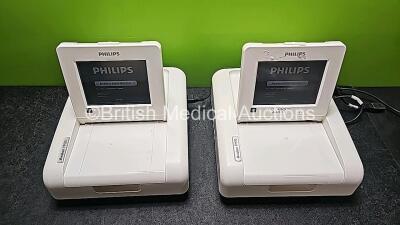 2 x Philips Avalon FM30 Fetal Monitors *Mfd 2019* (Both Power Up) - 2