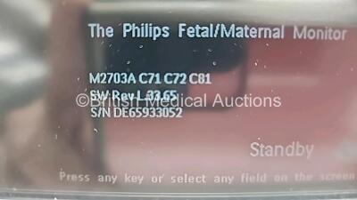 2 x Philips Avalon FM30 Fetal Monitors *Mfd 2019* (Both Power Up) - 3