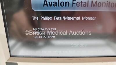 2 x Philips Avalon FM30 Fetal Monitors *Mfd 2019* (Both Power Up and 1 x Missing Monitor Back Stand - See Photo) - 3