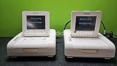 2 x Philips Avalon FM30 Fetal Monitors *Mfd 2019* (Both Power Up and 1 x Damaged Casing - See Photo)