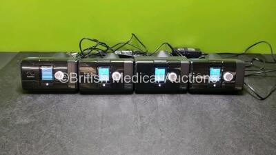 4 x ResMed AirSense 10 Autoset CPAP Units *All Mfd - 2022* (All Power Up) with 4 x Power Supplies