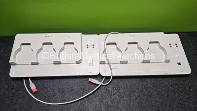 2 x Philips Avalon CL Wireless Fetal Monitor Base REF 866074 *Mfd 2019* (1 x Damage to Case - See Photo) - 2