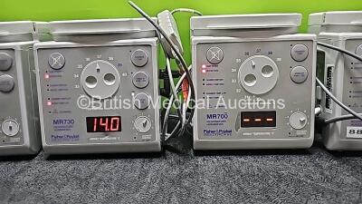 Job Lot Including 4 x Fisher & Paykel MR700 Respiratory Humidifiers and 1 x Fisher & Paykel MR730 Respiratory Humidifier (All Power Up) *GH* - 4