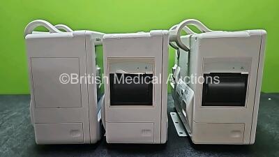 3 x Mindray Datascope Trio Patient Monitors Including ECG, SpO2, T1 and NIBP Options (2 x Power Up, 1 x Powers Up with Blank Screen, 1 x Damaged Handle and 1 x Damaged Button - See Photos) - 6