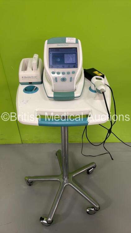 Verathon BVI 9400 Bladder Scanner Part No 0570-0190 on Stand with Transducer and 2 x Batteries and Battery Charger (Powers Up) *B4015266* (G)