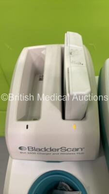 Verathon BVI 9400 Bladder Scanner Part No 0570-0190 on Stand with Transducer and 2 x Batteries and Battery Charger (Powers Up) *B4015266* (G) - 4