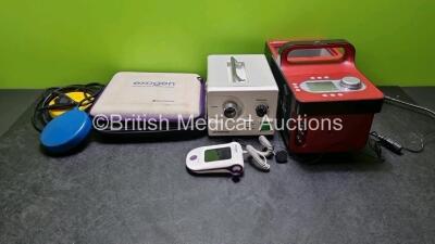 Mixed Lot Including 1 x Exogen Bioventus Ultrasound Bone Healing System (No Power) 1 x Game Ready Warm & Cold Therapy Unit (No Power) 1 x Olympus CLK-4 Light Source (No Power) 1 x Zethon Dual Footswitch