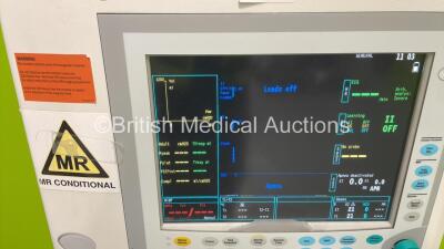 Datex-Ohmeda N-MRI2-01 MR Monitor on Stand with ECG, NIBP, P1, P2, SPO2 and Spirometry Options (Powers Up) *H* - 2