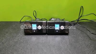 2 x ResMed Airsense 10 Autoset CPAP Units *Mfd 2021 / 2022* (Both Power Up) with 2 x Power Supplies