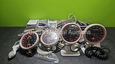 Job Lot Including 1 x Microlife VAS BP Monitor, 4 x Welch Allyn BP Meters (1 x Loose Casing) and Various Philips Comfort Care Cuffs *GH*