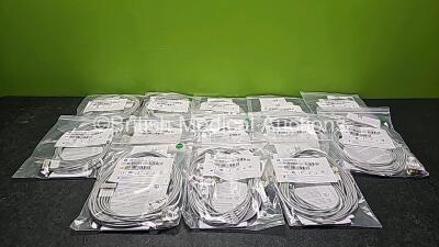 13 x GE ECG Leadwire Set 5-Lead C2-6 Grabber IEC 130cm Ref 2106393-002 *GH*