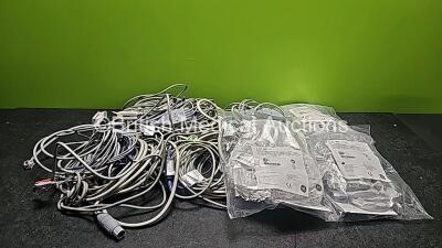 Mixed Lot Including 3 x GE Gas Sampling Lines and Various Patient Monitoring Cables *GH*