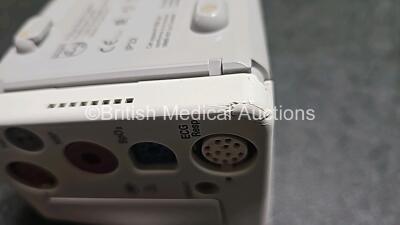 Philips IntelliVue MP30 Patient Monitor (Powers Up and Cracked Casing - See Photos) with 1 x Philips IntelliVue X2 Handheld Patient Monitor Including ECG, SpO2, NBP, Temp and Press Options (Powers Up, Damaged Buttons and Damaged Casing -See Photos) - 8