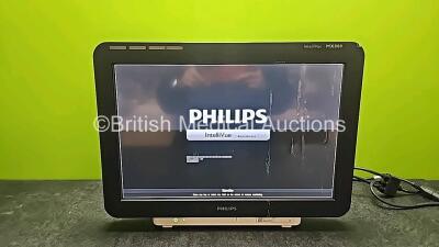 Philips IntelliVue MX800 Touch Screen Patient Monitor Software Rev M.03.00-347 *Mfd 2017* (Powers Up, Scratched Screen and Damaged Casing - See Photos)